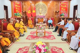 Buổi gặp gỡ trước thềm Xuân Bính Ngọ đã diễn ra trong không khí thân tình