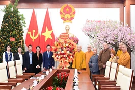 Ban Trị sự GHPGVN TP.Hải Phòng chúc Tết lãnh đạo UBND thành phố