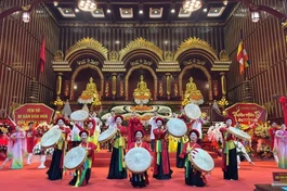 Chương trình nghệ thuật đặc sắc khai hội Xuân Yên Tử 2026 - Ảnh: Đ.X.