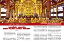 Bài trên Báo Giác Ngộ số 1342 - Thiết kế: Phòng Mỹ thuật BGN/Tống Viết Diễn