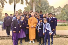 Đại đức Giác Minh Thức trong một hoạt động giao lưu quốc tế tại Ấn Độ