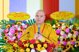 Thượng tọa Thích Tĩnh Triệt, Ủy viên Hội đồng Trị sự, Trưởng ban Trị sự GHPGVN tỉnh Đồng Tháp, Trưởng ban Tổ chức Đại hội đại biểu Phật giáo tỉnh lần thứ I, nhiệm kỳ 2026-2031 - Ảnh: Nguyện Truyền/BGN