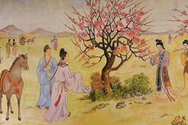 ... Thanh minh trong tiết tháng Ba/ Lễ là tảo mộ, hội là đạp thanh (Ảnh minh họa Truyền Kiều - Nguyễn Du)