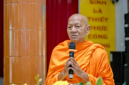 Hòa thượng Đào Như, Phó Chủ tịch Hội đồng Trị sự, Trưởng ban Trị sự GHPGVN TP.Cần Thơ - Ảnh: Đăng Huy