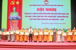 Khen thưởng nhiều tập thể và cá nhân tiêu biểu có thành tích xuất sắc trong phong trào xây dựng “Chùa cảnh tinh tiến gương mẫu” giai đoạn 2021-2026