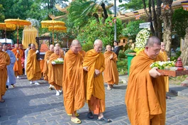 [Video] Lễ truy niệm, phụng tống kim quan Trưởng lão Hòa thượng Thích Giác Tường trà-tỳ