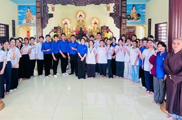 Lưu niệm tại chùa Phật Huệ (P.Long Thuận, tỉnh Đồng Tháp)