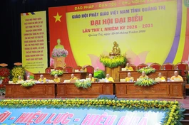 Phiên làm việc thứ nhất Đại hội đại biểu Phật giáo tỉnh Quảng Trị lần thứ I, nhiệm kỳ 2026-2031 vào chiều nay, 15-9