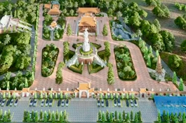 Phối cảnh tổng thể chùa Kỳ Viên Khánh Phú