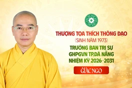 Trung ương GHPGVN chuẩn y quyết định Thượng tọa Thích Thông Đạo làm Trưởng ban Trị sự GHPGVN TP.Đà Nẵng