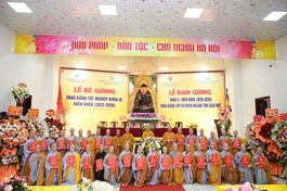 Có 112 Tăng Ni sinh khóa IX (2022-2026) tốt nghiệp hệ trung cấp Phật học