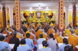 Thời kinh Địa Tạng tại tổ đình Viên Minh