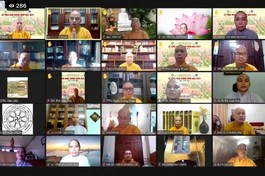 Buổi lễ tổng khai giảng năm học mới của Học viện Phật giáo VN tại TP.HCM lần đầu tiên được tổ chức trực tuyến 