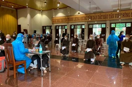 Gần 1.000 Tăng, Ni sinh được tiêm vắc-xin mũi 2-Ảnh: SC.N Bảo