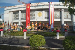 Trung tâm Văn hóa Hội nghị tỉnh Sóc Trăng nơi diễn ra Đại hội Phật giáo tỉnh