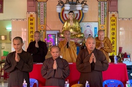 Chư tôn đức chứng minh, tham dự phiên họp chiều 25-4