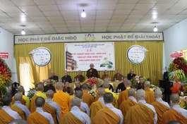 Trưởng lão Hòa thượng Thích Như Tín ban đạo từ đến các Tăng, Ni sinh