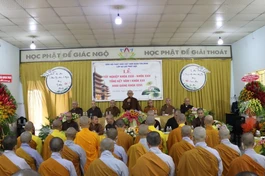 Trưởng lão Hòa thượng Thích Như Tín ban đạo từ đến các Tăng, Ni sinh