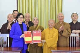 Học viện Phật giáo VN tại TP.HCM ký kết thỏa thuận hợp tác với Đại học Tây Lai (University of the West) vào sáng 21-12