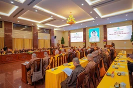 Đêm thiền trà tại Việt Nam Quốc Tự của Ban Nghi lễ T.Ư - Ảnh: Tâm Quý