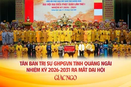 Tân Ban Trị sự GHPGVN tỉnh Quảng Ngãi, nhiệm kỳ 2026-2031 - Thiết kế: Nguyện Truyền/BGN