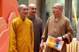 Chư tôn đức Ban Thường trực Ban Trị GHPGVN tỉnh Lào Cai khảo sát và kiểm tra công tác chuẩn bị cho Đại hội đại biểu Phật giáo tỉnh lần thứ I, nhiệm kỳ 2026-2031, chiều 17-9