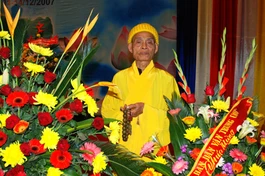 Đức Pháp Chủ Thích Phổ Tuệ trong ngày được Giáo Hội suy tôn ngôi vị Pháp chủ NK VI