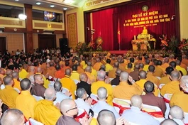 Hà Nội: Trọng thể kỷ niệm 30 năm thành lập Giáo hội Phật giáo Việt Nam