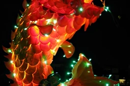 Rực rỡ sắc màu đèn lồng trong đêm giao thừa