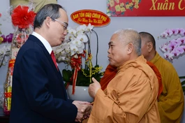 Lãnh đạo TP.HCM chúc Tết chư tôn đức Giáo hội
