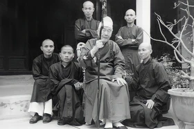 Đại lão Hòa thượng Thích Tịnh Khiết tại chùa Tường Vân - Ảnh tư liệu của GN