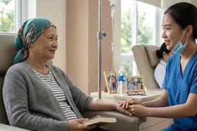 Phát hiện ung thư sớm giúp đơn giản hóa điều trị và nâng cao chất lượng sống - Ảnh minh họa: AI