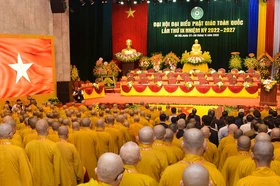 Lễ khai mạc Đại hội đại biểu Phật giáo toàn quốc lần thứ IX đã chính thức diễn ra tại Cung Văn hóa Hữu nghị Việt - Xô