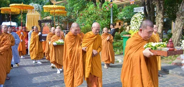[Video] Lễ truy niệm, phụng tống kim quan Trưởng lão Hòa thượng Thích Giác Tường trà-tỳ