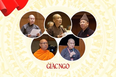 5 vị giáo phẩm thuộc GHPGVN tham gia ứng cử Đại biểu Quốc hội khóa XVI - Thiết kế: Hạnh Đăng