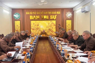 Buổi họp của Ban Thường trực Ban Trị sự Phật giáo tỉnh