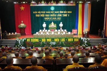 Phiên thứ nhất Đại hội đại biểu Phật giáo tỉnh Bắc Ninh diễn ra vào chiều nay, 3-8-2026