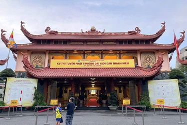 Hơn 400 giới tử sẽ tham gia kỳ tuyển Phật trường tại Việt Nam Quốc Tự - Ảnh: Minh Nhân
