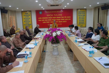 Họp liên ngành chuẩn bị Đại hội đại biểu Phật giáo tỉnh lần thứ I