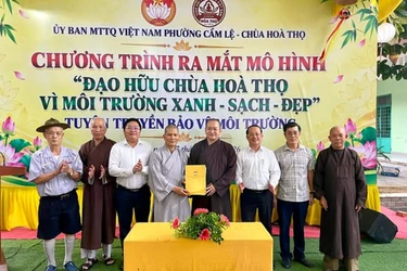 Ra mắt mô hình “Đạo hữu chùa Hòa Thọ vì môi trường xanh - sạch - đẹp”