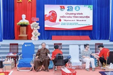 Đại đức Thích Tấn Thiền đã có 15 lần hiến máu nhân đạo cứu người