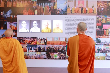 Triển lãm tư liệu với chủ đề: "45 năm Giáo hội Phật giáo Việt Nam: Phát triển cùng đất nước - Bước vào kỷ nguyên mới" tại Việt Nam Quốc Tự