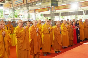 Ngày đầu tiên của Đại hội đại biểu Phật giáo tỉnh Đắk Lắk lần thứ I, nhiệm kỳ 2026-2031 - Ảnh: Như Danh/BGN