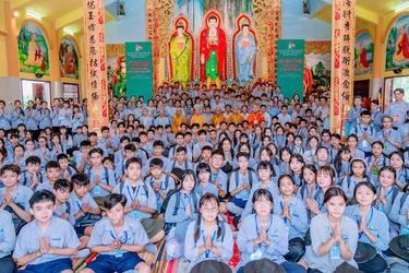 Có hơn 200 trại sinh tham gia trại huấn luyện do Phân ban Gia đình Phật tử tỉnh Cà Mau tổ chức 
