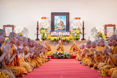 Khóa tu truyền thống hệ phái Khất sĩ lần thứ 41 tại tịnh xá Ngọc Thạnh (P.Tân Hải, TP.HCM)
