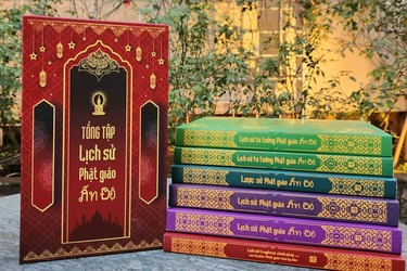 Bộ sách Lịch sử Phật giáo Ấn Độ (trọn bộ 6 tập) do Nhà sách Phật giáo Vĩnh Nghiêm phát hành