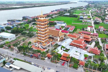 Chùa Linh Ứng - nơi diễn ra khóa tu Ngày an lạc với sự tham dự của hơn 3.000 Phật tử Đạo tràng Pháp hoa miền Bắc