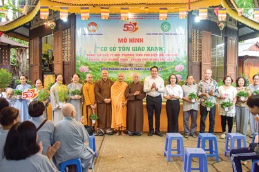 Ra mắt mô hình "Cơ sở tôn giáo xanh" tại tịnh xá Ngọc Chánh