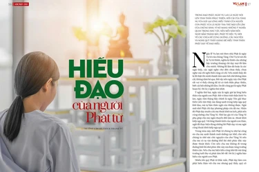 Bài trên Báo Giác Ngộ số đặc biệt Vu lan Phật lịch 2570 - Thiết kế: Phòng Mỹ thuật BGN/Tống Viết Diễn