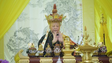 Hòa thượng Thích Lệ Trang sám chủ chẩn tế trong Pháp hội Vu lan Phật lịch 2567